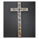 Cruz grabada ornamental en...