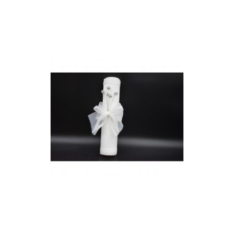 Vela en shantung ivory con...