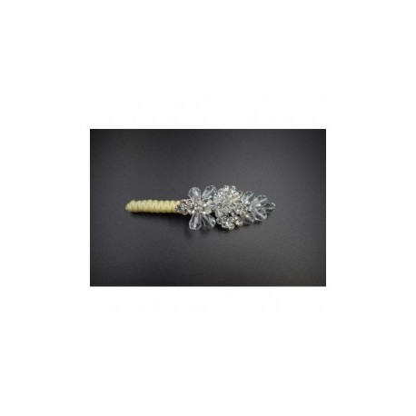Botonier ivori con cristal...
