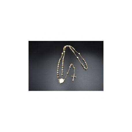 Rosario oro laminado con...