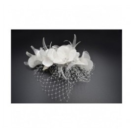 TOCP Tocado flores blancas...